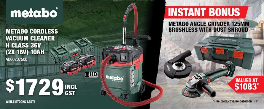 Metabo Vacuum Kit Instant Bonus Angle Grinder