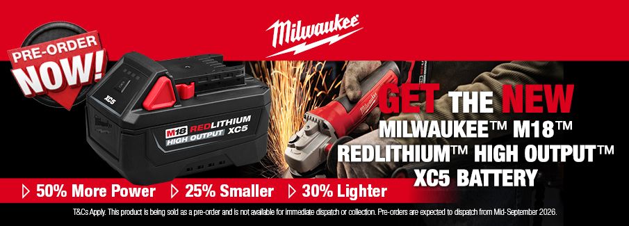 Promotion Page Header - Milwaukee - PRE-ORDER NOW Battery (M18HB5) Sept 26.jpg