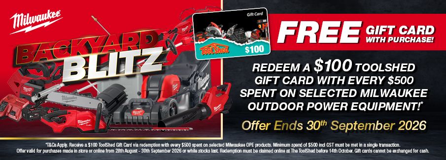 Milwaukee BACKYARD BLITZ Spend and Redeem OPE Aug-Sep 2026