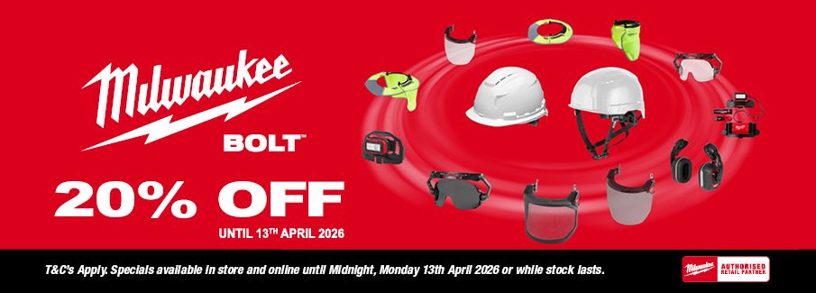 Milwaukee Bolt 20 OFF - 13 April 2026