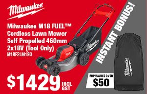 Milwaukee Gift Card Spend and Redeem Weekend 13-17 Feb 2025 (Mower 460mm)