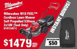 Milwaukee Gift Card Spend and Redeem Weekend 13-17 Feb 2025 (Mower 530mm)