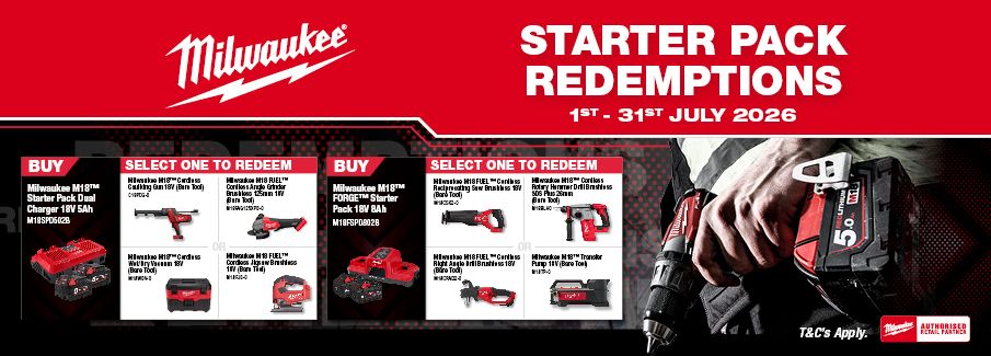 Milwaukee Starter Pack Redemptions July 2026