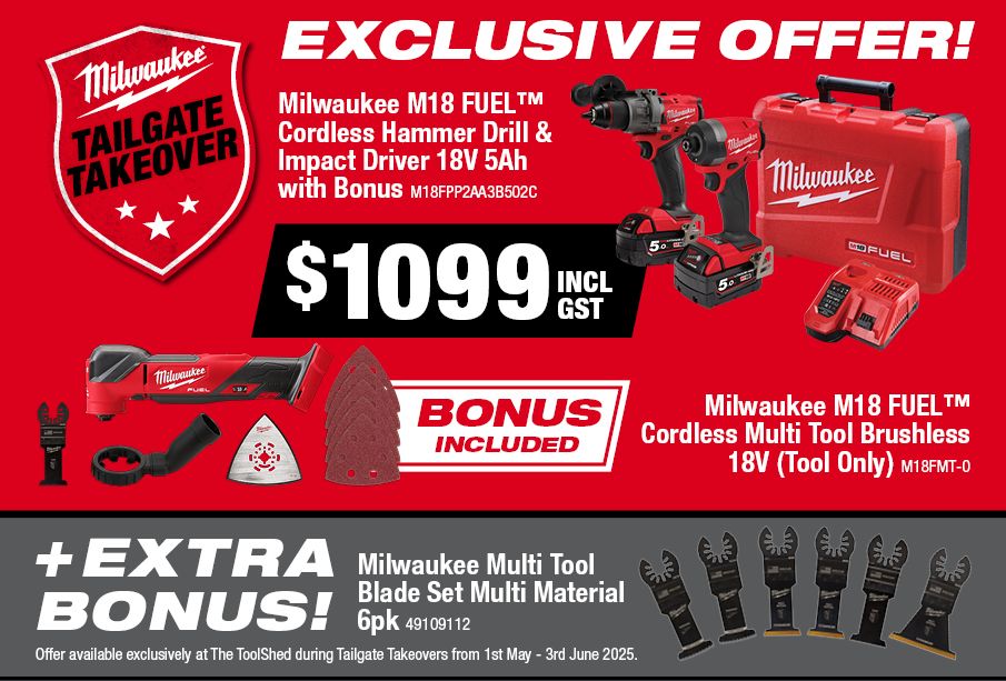 Milwaukee Tailgate Takeovers M18FPP2AA3B502C Kit