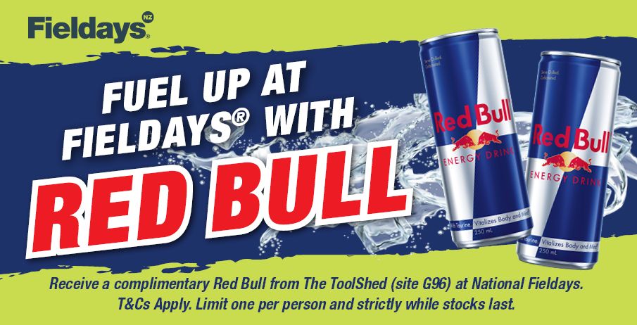 Fieldays Complimentary Red Bull