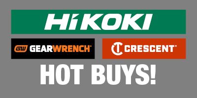 HiKOKI GearWrench and Crescent Hot Buys
