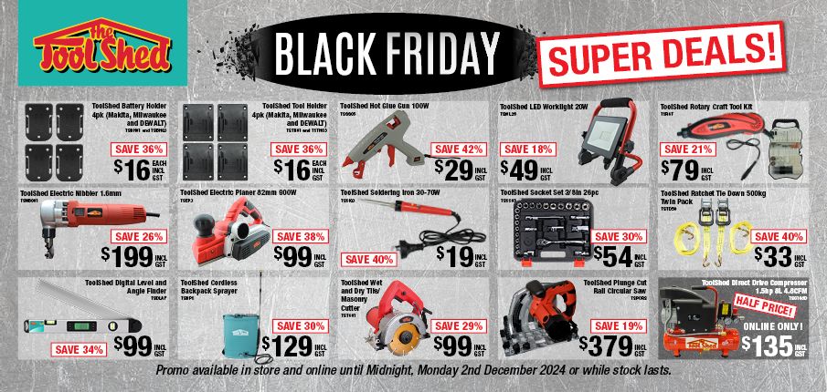 BLACK FRIDAY ToolShed Deals