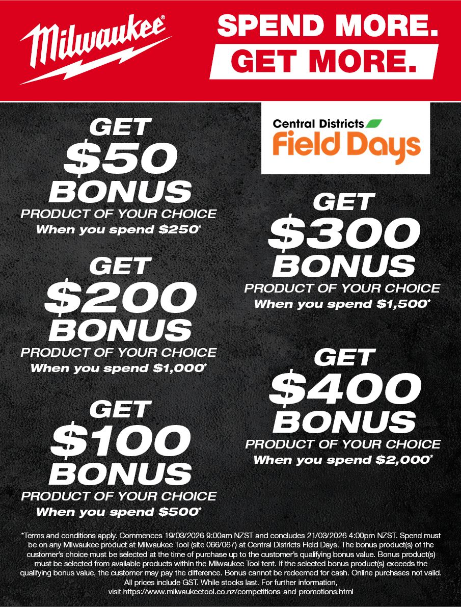 Central Districts Field Days (Mar 2026) (Spend More, Get More)