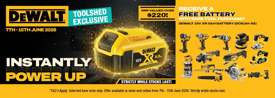 DEWALT Instant Bonus Battery Deal 7- 15 June 2026
