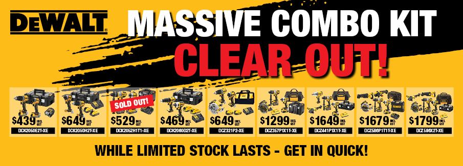 DEWALT Massive Combo Kit Clear Out Oct 2024