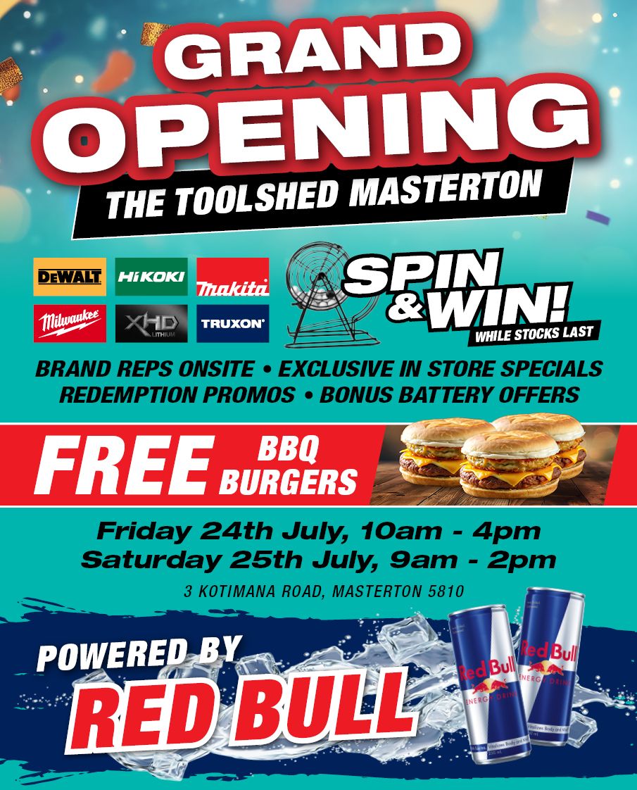 Grand Opening Masterton July 2026