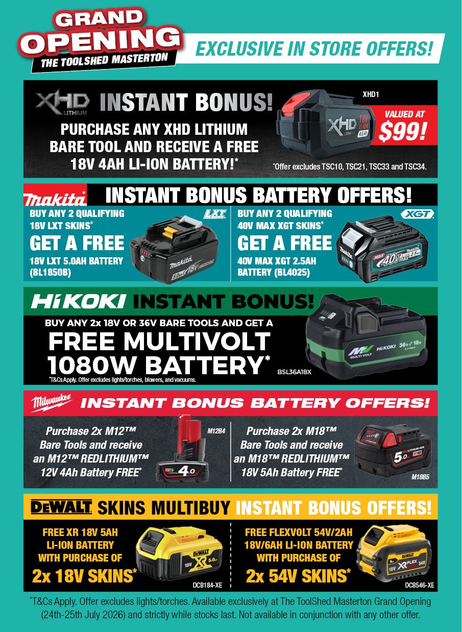 Grand Opening Masterton July 26