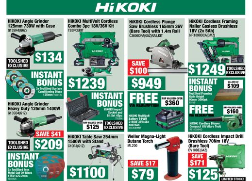 Hikoki EOFY Flyer Offers 23-31 Mar 26