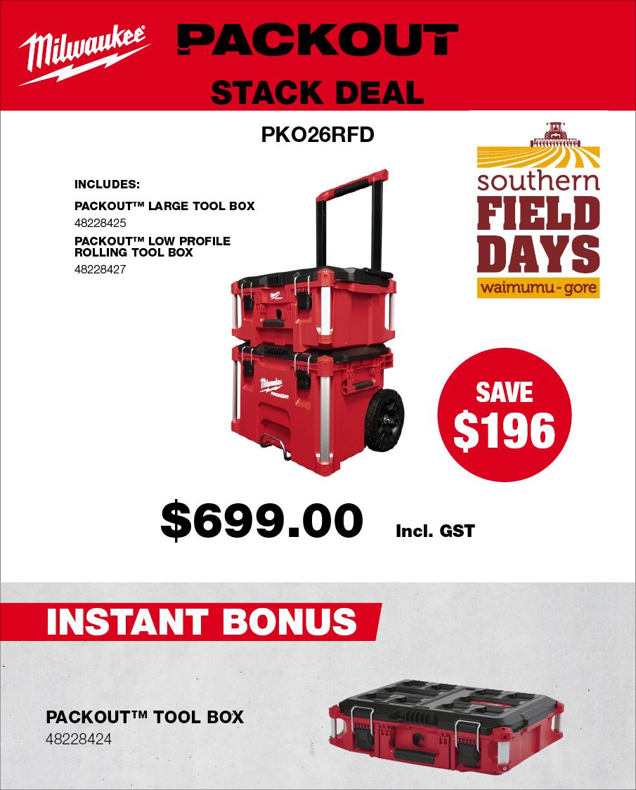 Southern Field Days PACKOUT Instant Bonus Offer