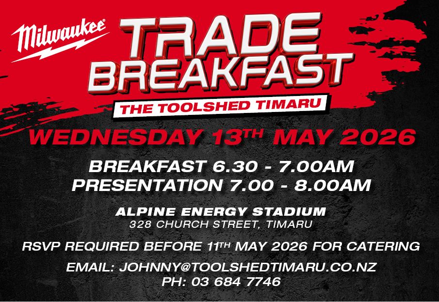 Timaru Milwaukee Trade Breakfast May 2026