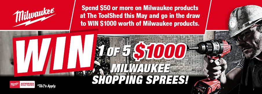 WIN 1 of 5 $1000 Milwaukee Shopping Sprees - May 2026