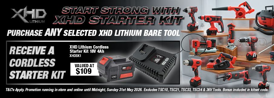 XHD Lithium Bare Tool Starter Kit - May 2026