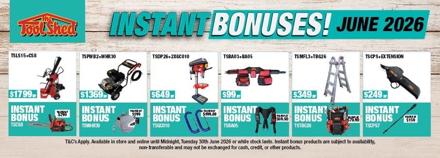 ToolShed Instant Bonus Offer June 2026