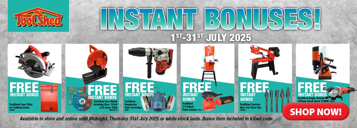 ToolShed Instant Bonuses - July 2025