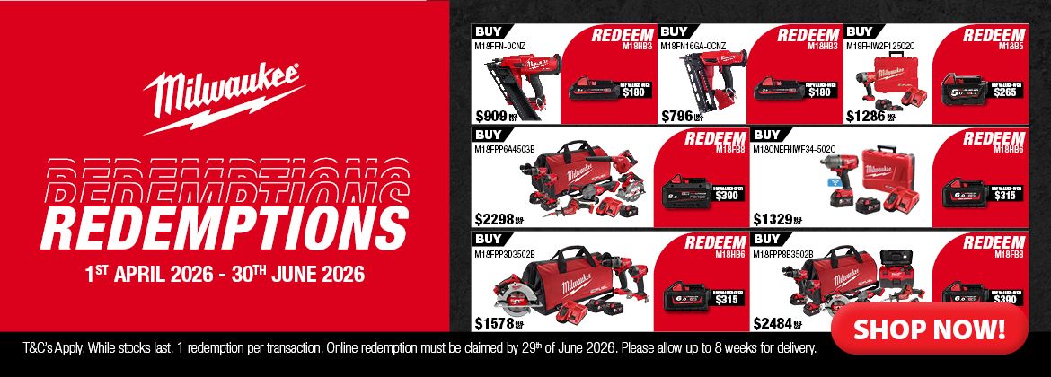 Milwaukee Q2 Redemptions 1 Apr - 30 Jun 2026