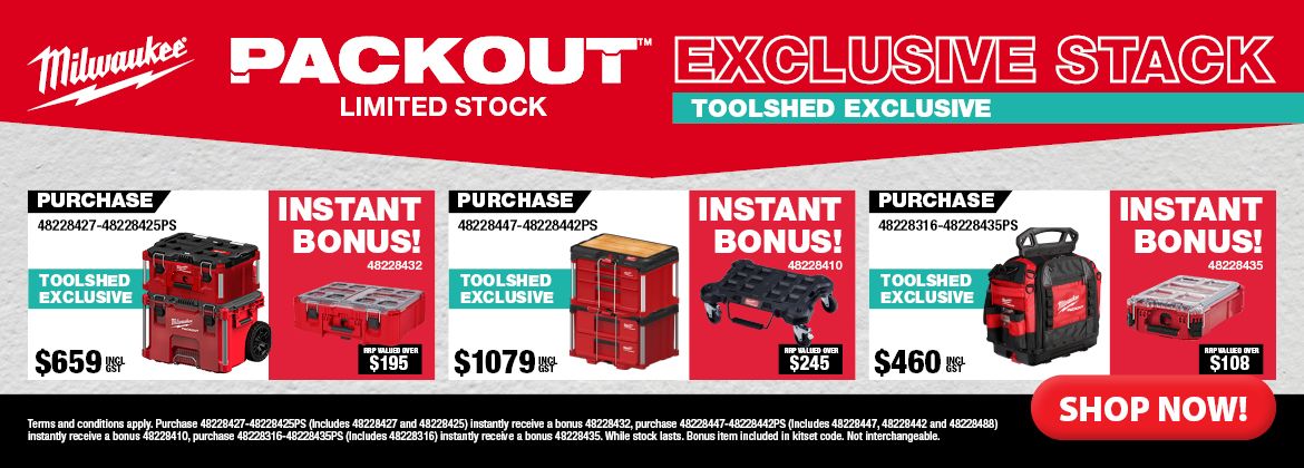 Milwaukee ToolShed Exclusive Packout Stacks