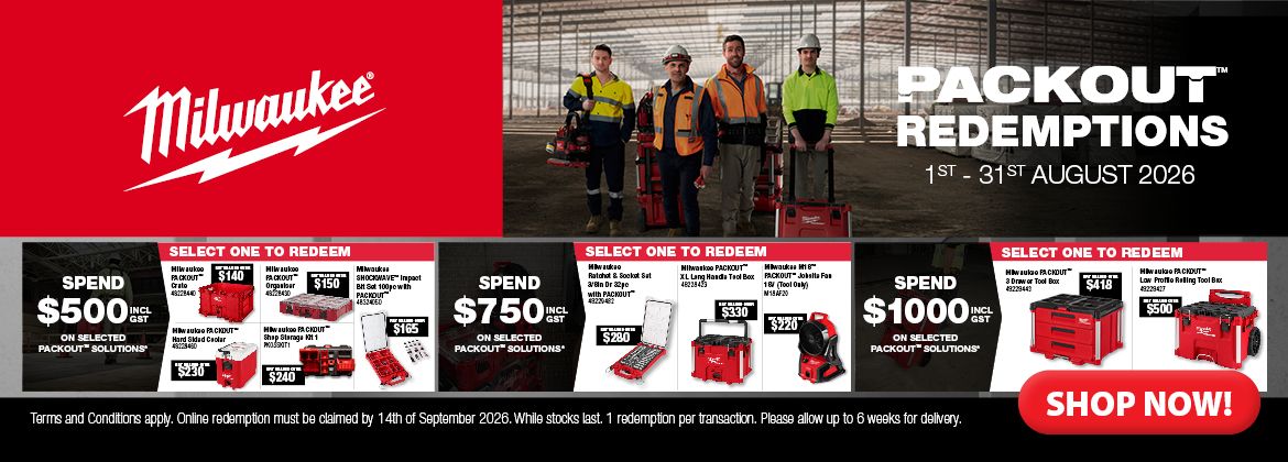 Milwaukee PACKOUT Spend and Redeem (Aug 2026)