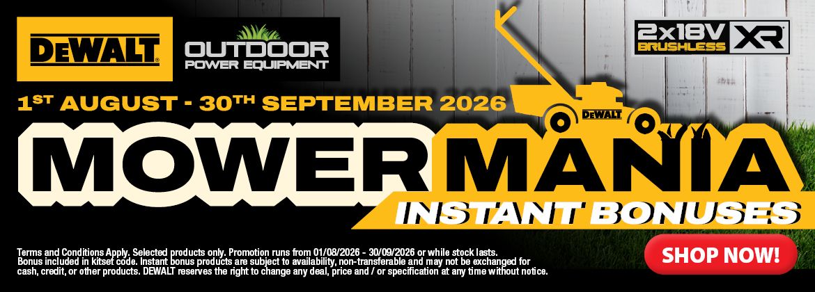DEWALT Mower Mania Aug-Sep 2026