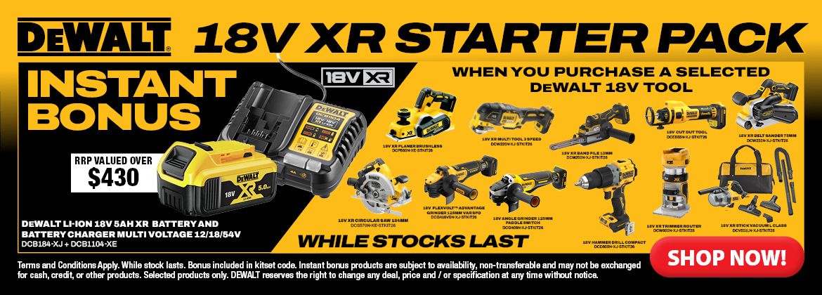 DEWALT 18V XR Starter Pack Instant Bonus 2026