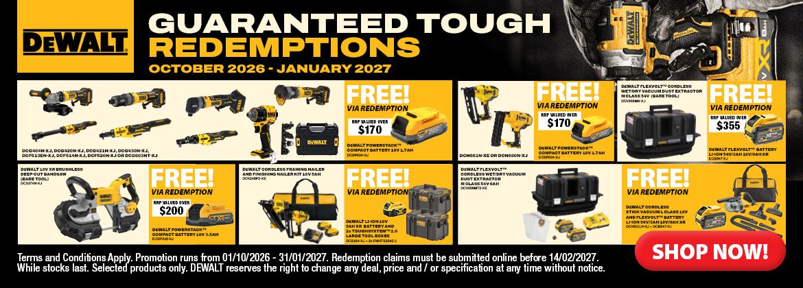 DEWALT Q4 Redemptions 1 Oct 2026- 31 Jan 2027