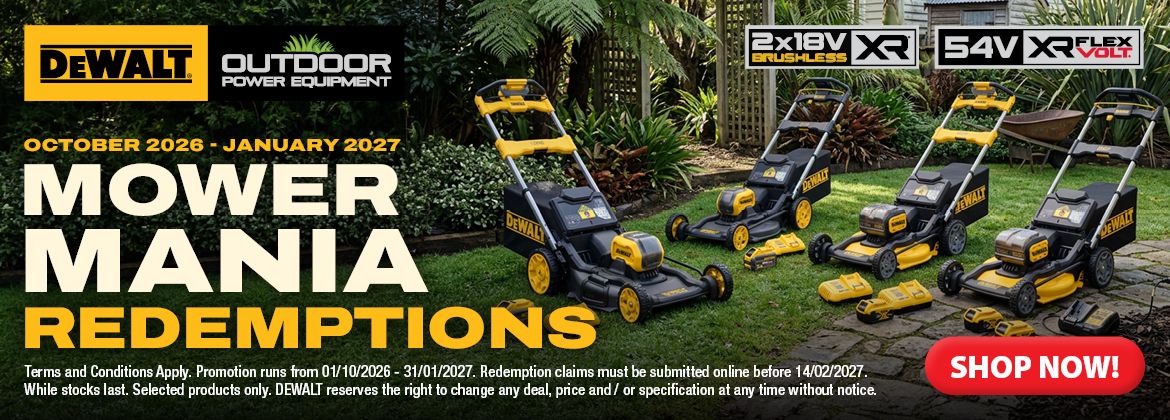 DEWALT Mower Mania Redemptions OCT 2026 - JAN 2027