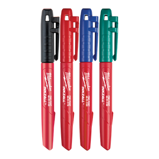 Milwaukee INKZALL Marker Pen Set Four Colour