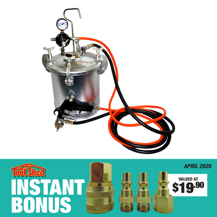 Pressure pot deals spray gun