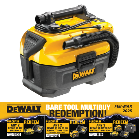 DeWalt Cordless Vacuum Cleaner AC/DC 18V - Bare Tool