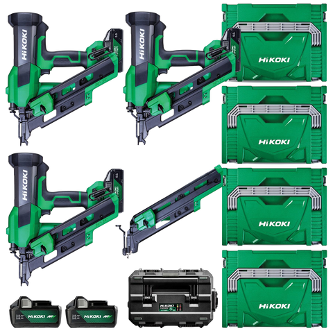 [PRE ORDER] HiKOKI Cordless Speed Series Framing Nailer Crew Pack Combo Kit