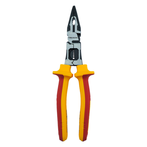 TRUXON 230mm VDE High Leverage Long Nose Pliers