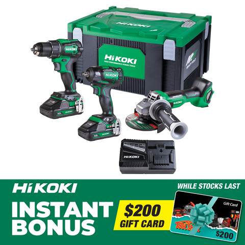 HiKOKI Cordless Combo Kit Brushless 3pc 18V with Bonus $200 Gift Card