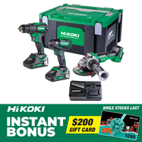 HiKOKI Cordless Combo Kit Brushless 3pc 18V with Bonus $200 Gift Card