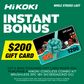 HiKOKI Cordless Combo Kit Brushless 3pc 18V with Bonus $200 Gift Card