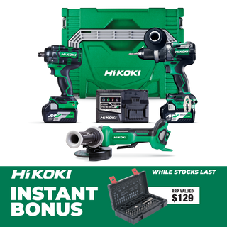 HiKOKI MultiVolt Cordless Combo 3pc 18v/36v Kit With Bonus 752500