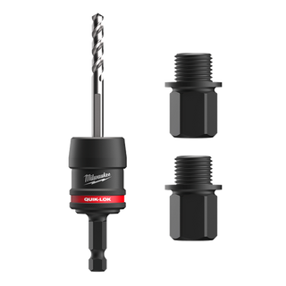 Milwaukee QUIK-LOK Hole Saw Arbor 9.5mm Shank with 2 Adaptor Kit