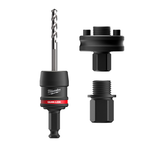 Milwaukee QUIK-LOK Hole Saw Arbor 11mm Shank with 2 Adaptor Kit