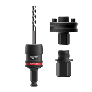 Milwaukee QUIK-LOK Hole Saw Arbor 11mm Shank with 2 Adaptor Kit