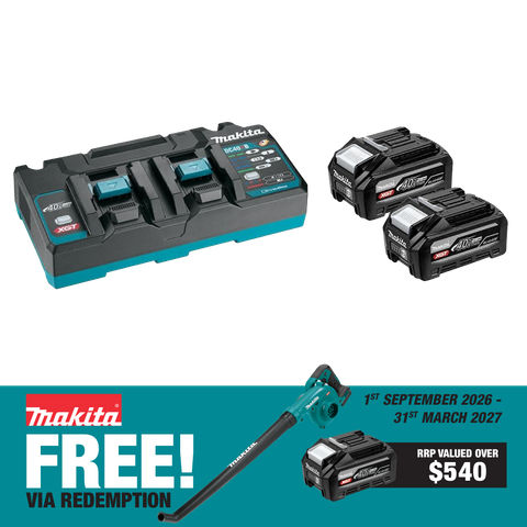Makita XGT Starter Pack 40V 2x 4Ah