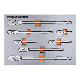 GEARWRENCH Flex Head Ratchet 1/4in, 1/2in & 3/8in Dr 7pc Set