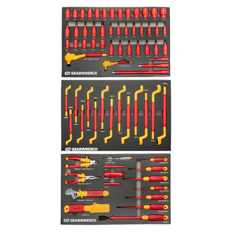 GEARWRENCH VDE Insulated Tool Ser 72Pc with EVA Tray