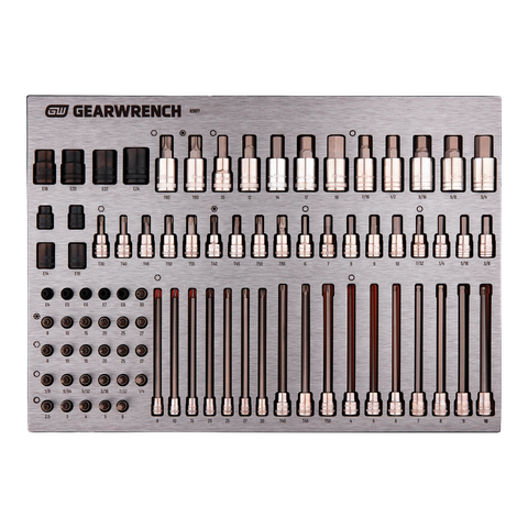GEARWRENCH Bit & Socket Set 1/4In, 3/8In & 1/2in 84Pc in EVA Tray