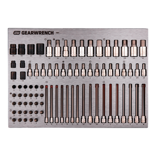 GEARWRENCH Bit & Socket Set 1/4In, 3/8In & 1/2in 84Pc in EVA Tray
