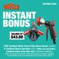 ToolShed Water Hose Reel with Spray Nozzle and Rotary Sprinkler