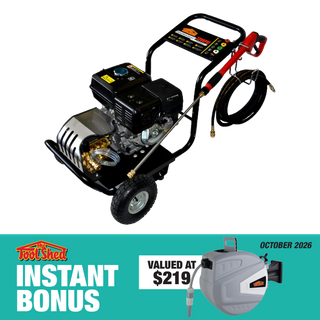 ToolShed Petrol Water Blaster 3200PSI 14.5LPM with Retractable Water Hose