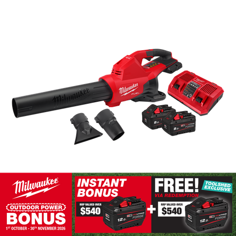 Milwaukee M18 FUEL Dual Battery Cordless Garden Blower Brushless 18V with BONUS